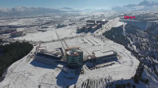Burdur Makü’de Kartpostallık Kar Manzarası
