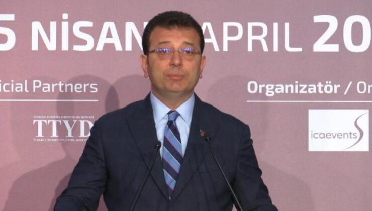 İstanbul Büyükşehir Belediye Lideri İmamoğlu, EMITT Fuarı’na katıldı