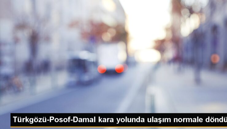 Türkgözü-Posof-Damal kara yolunda ulaşım normale döndü