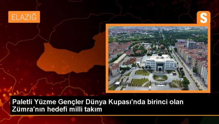 Elazığlı 11 yaşındaki Zümra Avcı, yüzmede Dünya Kupası’nda birinci oldu