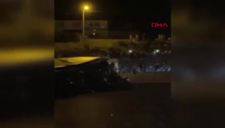 Burdur’da Lastiği Patlayan TIR Devrildi, Sürücü Yaralandı