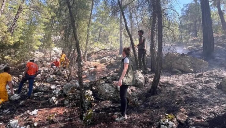 Burdur’da Yıldırım Düşmesi Sonucu Çıkan Orman Yangını Denetim Altına Alındı