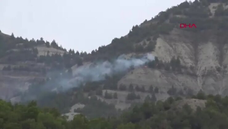 Burdur’da Yıldırım Sonucu Çıkan Orman Yangını Yağmurun Tesiriyle Söndü