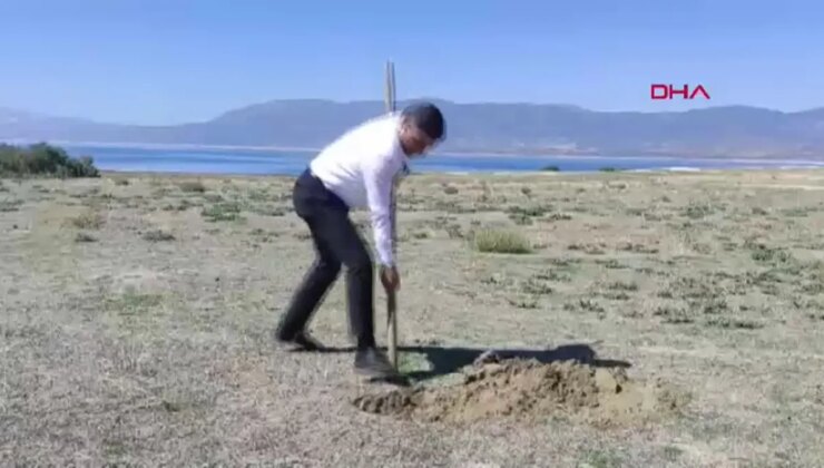 Burdur Gölü’ne Fidan Dikim Aktifliği