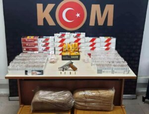 Burdur’da Kaçak Silah ve Sigara Operasyonu