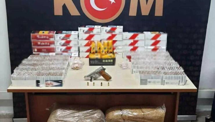 Burdur’da Kaçak Silah ve Sigara Operasyonu