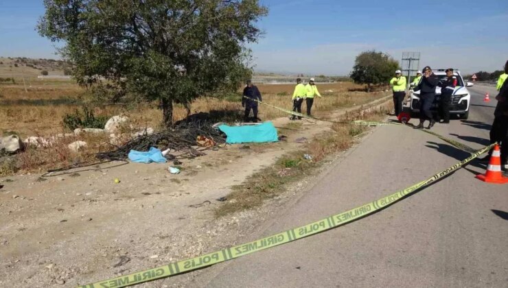 Kediye Çarpan Motosiklet Şoförü Şarampole Düşerek Hayatını Kaybetti