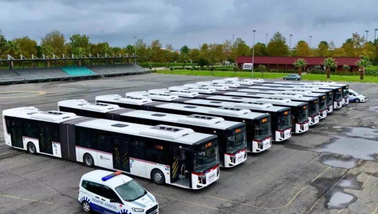 Samsun’da Yeni Otobüsler Hizmete Girdi