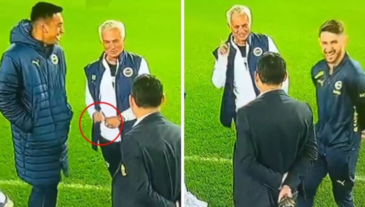 Mourinho’dan sahanın ortasında Trabzonsporluları çıldırtan hareket