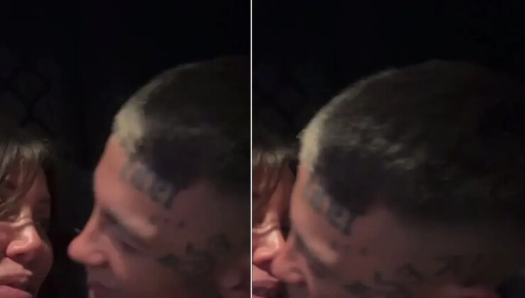 Wanda Nara canlı yayında yeni sevgilisiyle öpüştü