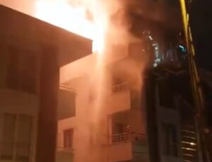 Çekmeköy’de 3 Katlı Binanın Teras Katında Yangın Çıktı
