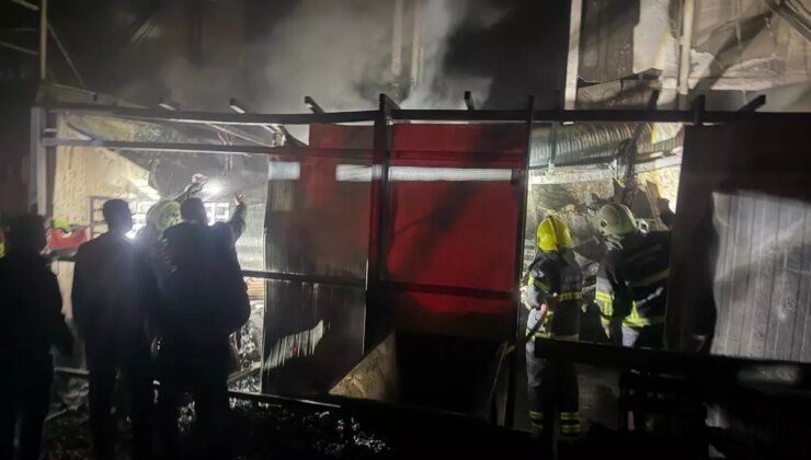 Koçarlı’da Fıstık Tesisinde Yangın