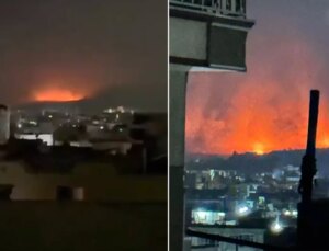 Ülkenin başşehrinde gece yarısı çok sayıda büyük patlama