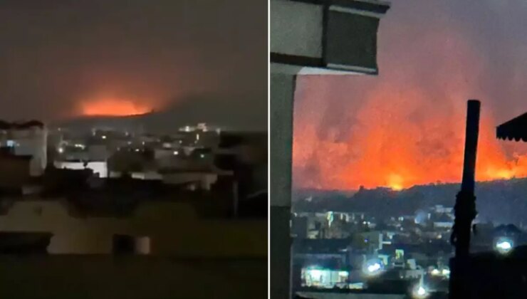 Ülkenin başşehrinde gece yarısı çok sayıda büyük patlama