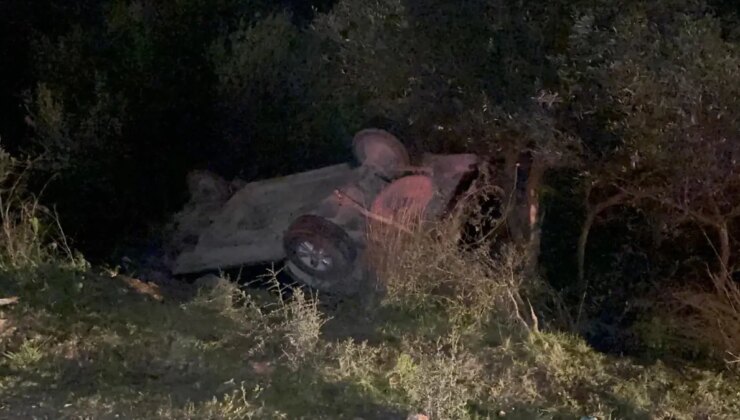 Alkollü Şoför Takla Attı