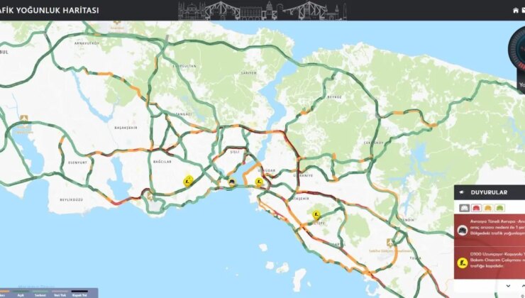 İstanbul’da Trafik Yoğunluğu Yüzde 62