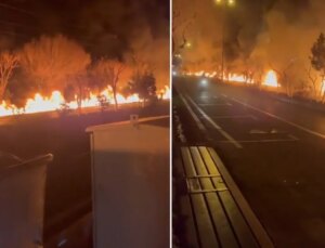 Tahran’da Petrol Deposuna Hücum