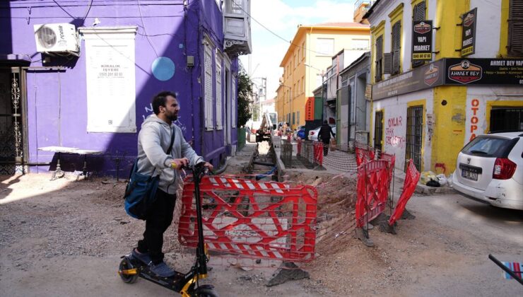 Alsancak’ta Altyapı Çalışmalarına Reaksiyon