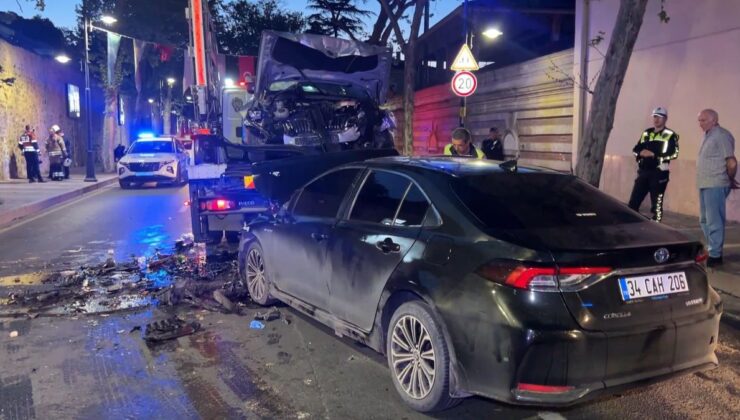 Beşiktaş’ta Baş Başa Kaza, 9 Yaralı