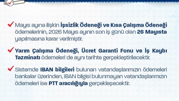 İşsizlik ve Kısa Çalışma Ödeneği Bayramda