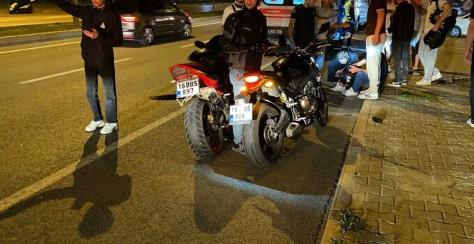 İnegöl’de Motosiklet Kazası: 3 Yaralı