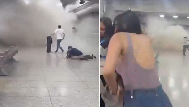 Venezuela’daki sarsıntı anı kamerada! Havalimanındaki panik saniye saniye kaydedildi
