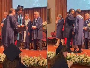 Boğaziçi Üniversitesi mezuniyet merasiminde gerginlik! Akademisyeni bu türlü protesto etti