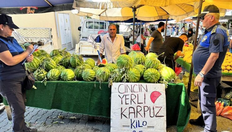 Efeler’deki pazarlarda etiket ve fiyat kontrolü yapıldı