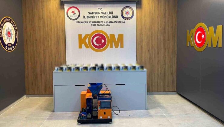 Samsun’da Kaçak Sigara Operasyonu